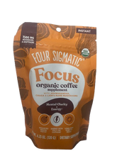 Load image into Gallery viewer, FOUR SIGMATIC, Focus Organic Coffee Supplement w/ Ashwaganha, Chaga &amp; Lion&#39;s Mane Mushrooms 120g
