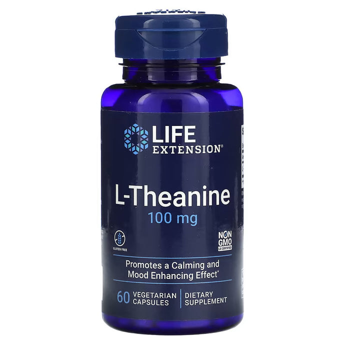 Life Extension L-Theanine, 100 mg, 60 Vegetarian Capsules