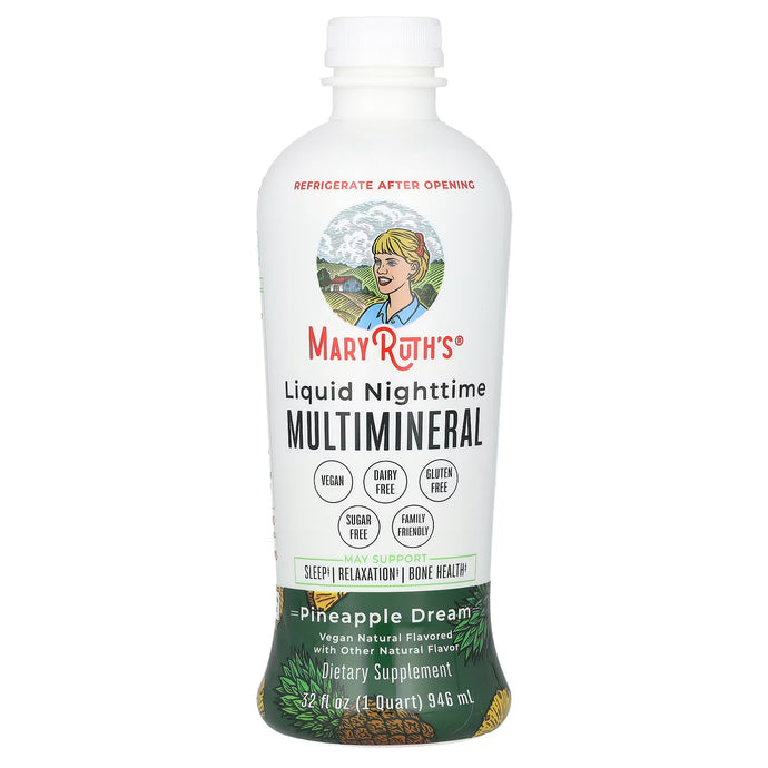 MaryRuth's Liquid Nighttime Multimineral Pineapple Dream 32 fl oz (946 ml)