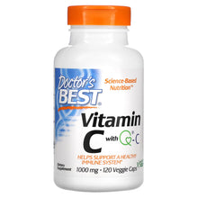 Load image into Gallery viewer, Doctor&#39;s Best Vitamin C with Q-C 1,000mg 120 Veggie Capsules
