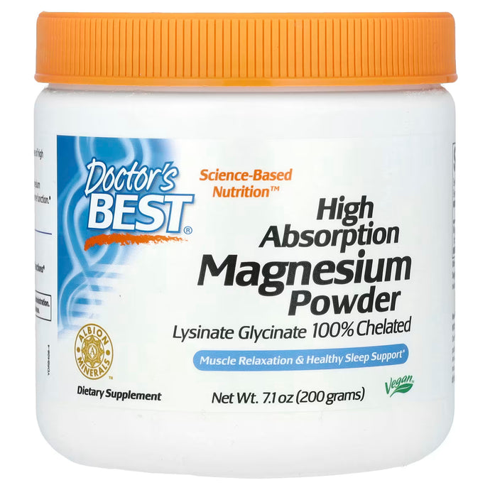 High Absorption Magnesium Powder, Doctor's Best, 7.1 oz (200g)