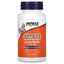 Load image into Gallery viewer, 7-Keto, LeanGels, NOW Foods 100 mg, 60 Softgels
