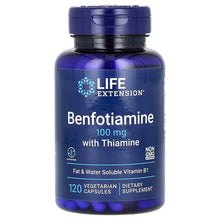 Load image into Gallery viewer, Benfotiamine Life Extension 100mg 120 Vegetarian Capsules
