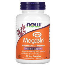 Load image into Gallery viewer, Magtein, Magnesium L-Threonate NOW 90 Veg Capsules
