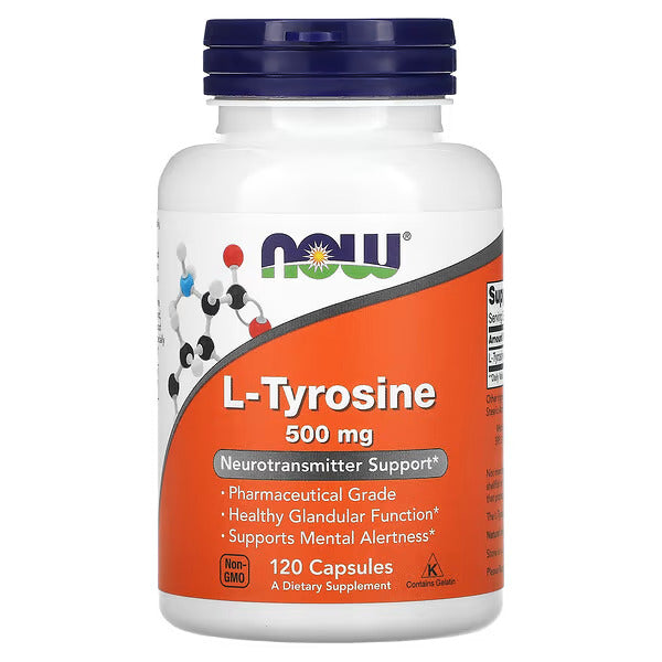 L-Tyrosine NOW Foods 500mg 120 Capsules