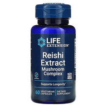 Load image into Gallery viewer, Life Extension Reishi Extract Mushroom Complex 60 Vegetarian Capsules
