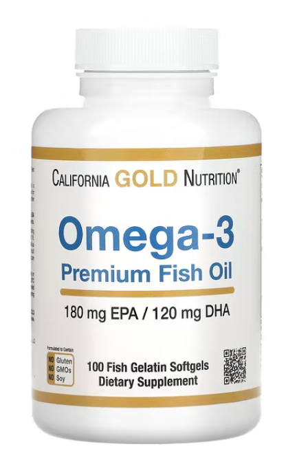 California Gold Nutrition, Omega-3 Premium Fish Oil